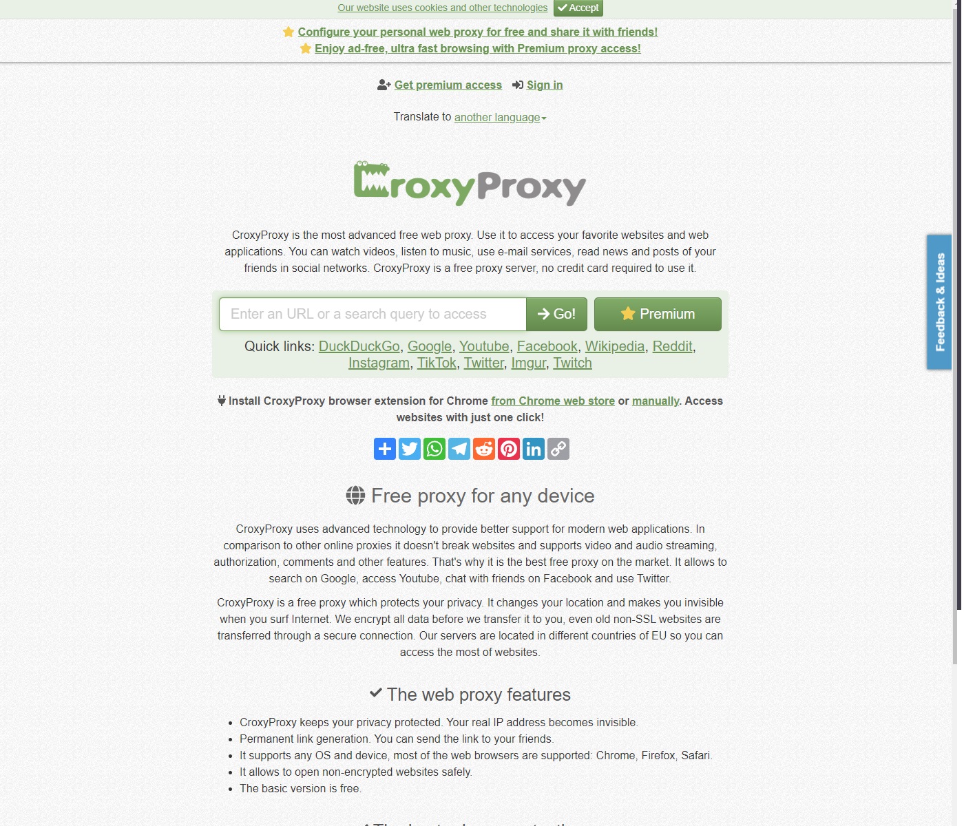 Croxyproxy unblocked